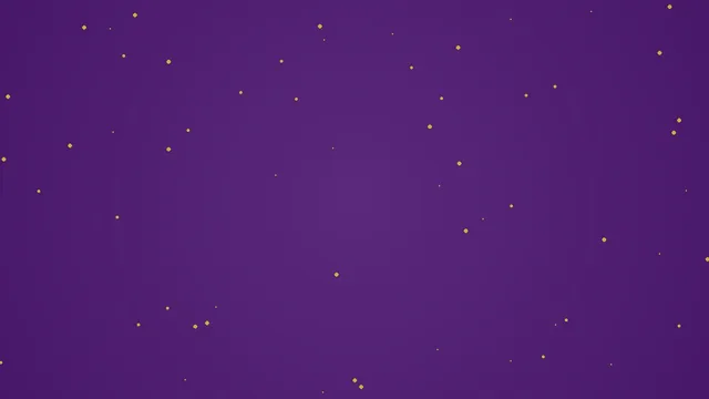 A purple night sky with scattered gold stars, representing the FortunaGo.Me cosmic theme